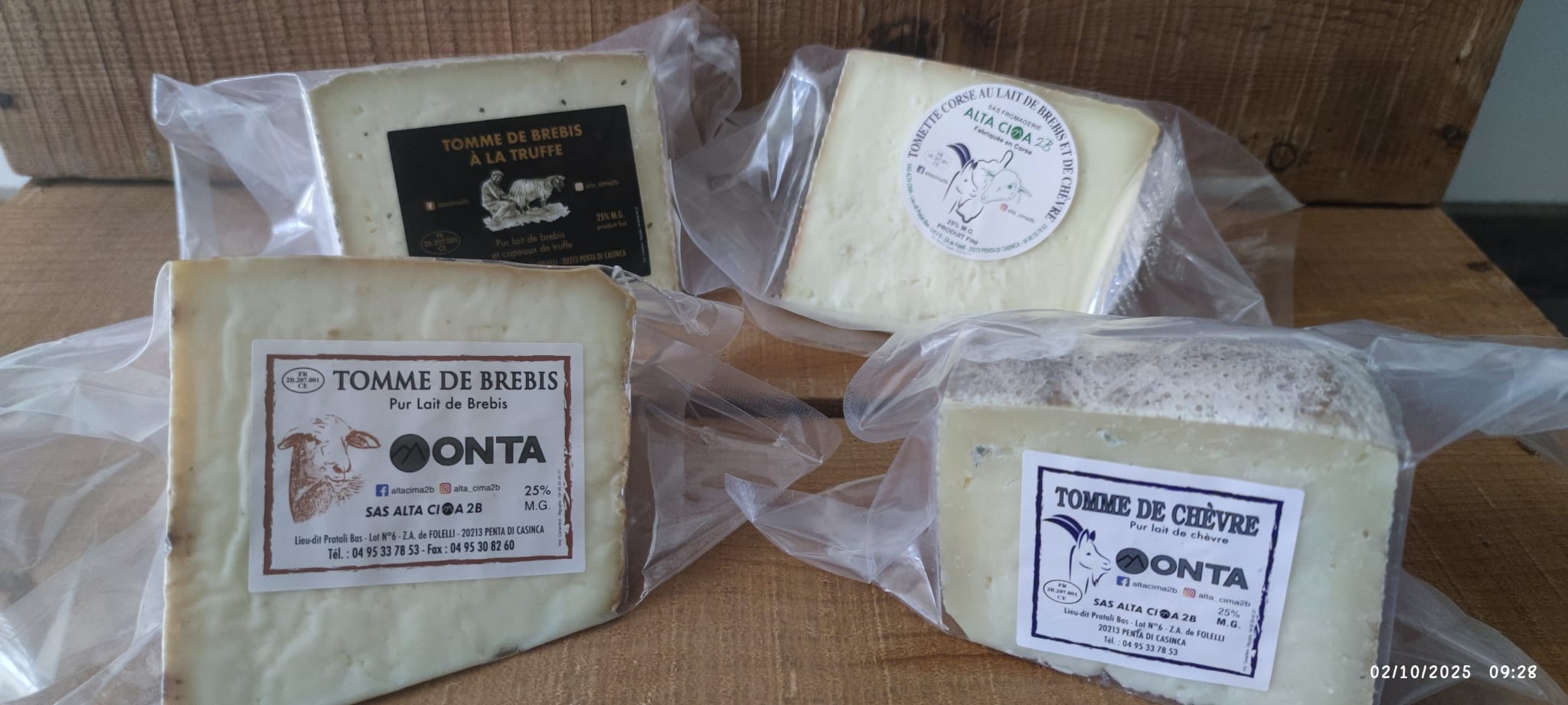 Lot de 2kg de fromages Alta Cima