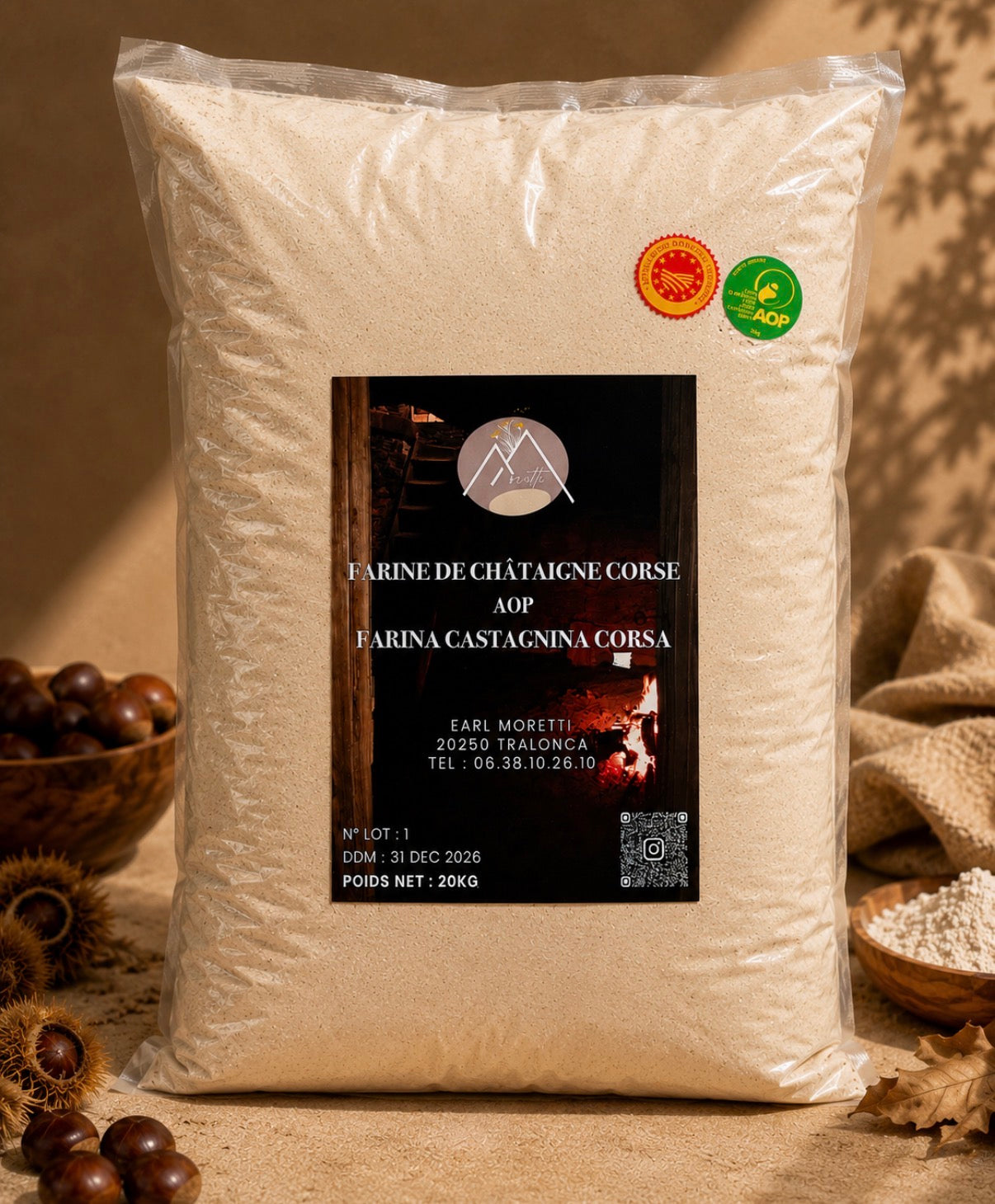 Farine de Châtaigne AOP (offre pro 10x1kg)